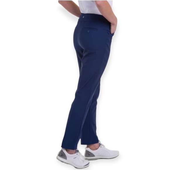 EP New York Navy Women's Pull On Magic Trousers Ankle Pants Size M - Picture 2 of 15